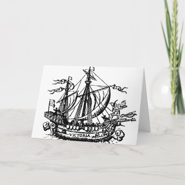Ferdinand Magellan's boat 'Victoria' Card (Front)