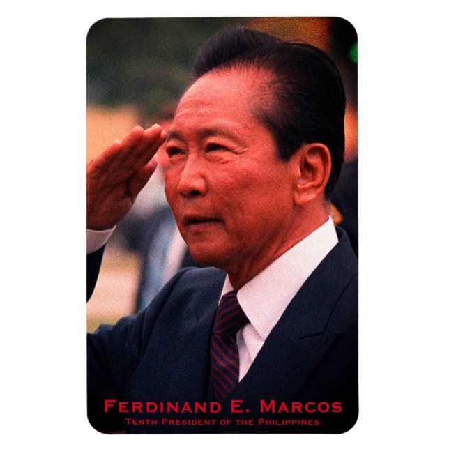 Ferdinand Marcos, Tenth President of Philippines Magnet (Vertical)