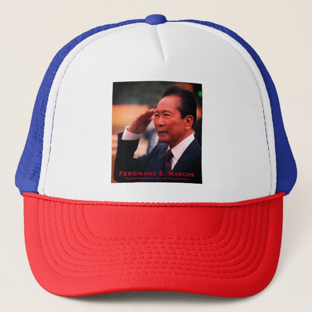 Ferdinand Marcos, Tenth President of Philippines Trucker Hat (Front)