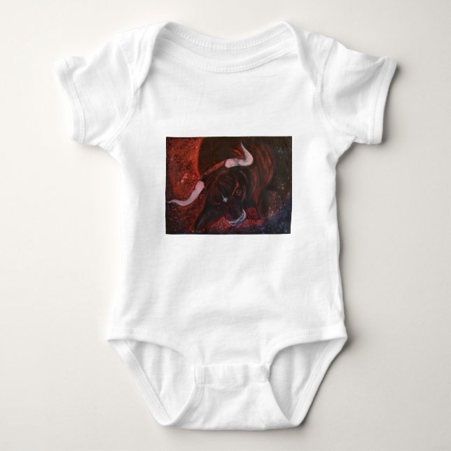 Ferdinand the bull baby bodysuit (Front)
