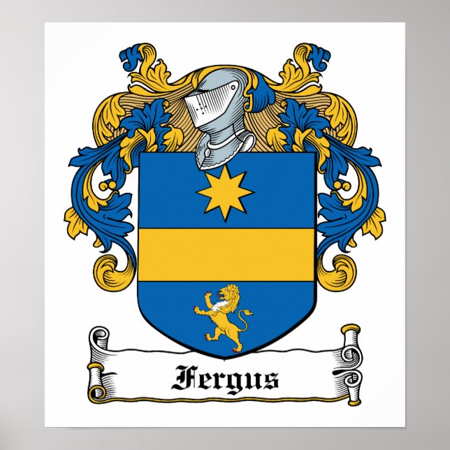 Fergus Family Crest Poster (Front)