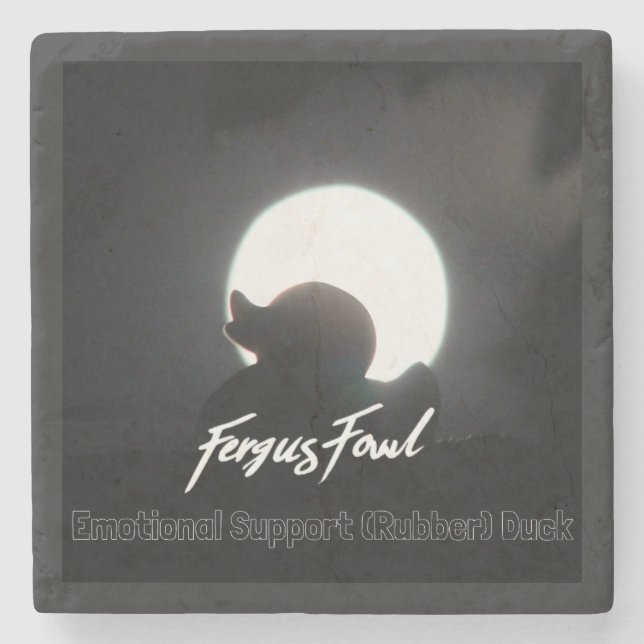 FergusFowl ES(R)D Stone Coaster (Front)