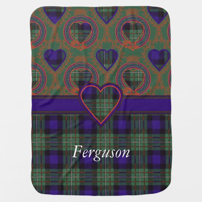 Ferguson clan Plaid Scottish tartan Stroller Blanket (Front)