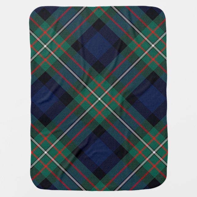 Ferguson Clan tartan plaid baby blanket (Front)