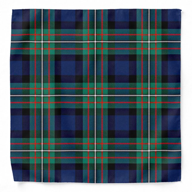 Ferguson Clan Tartan Plaid Bandana or handkerchief (Front)