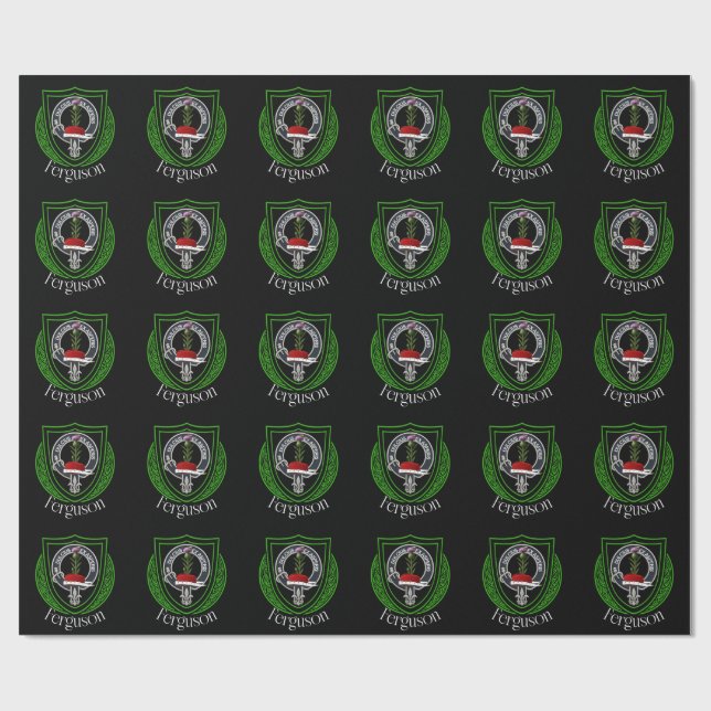 Ferguson Scottish Clan Crest  Wrapping Paper (Flat)