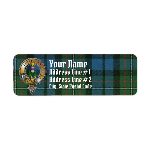 Ferguson Tartan  Badge Label