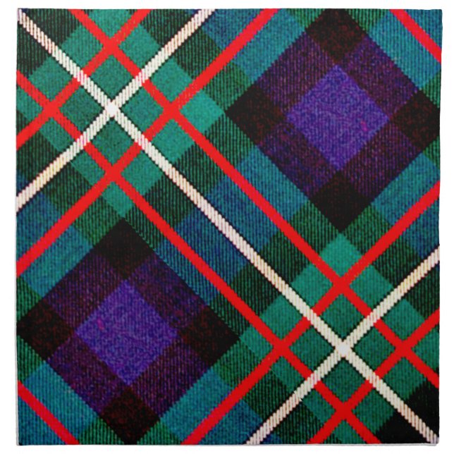 Ferguson Tartan Plaid cloth napkin (Front)