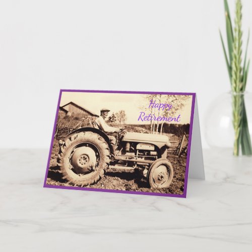 Ferguson tractor 1950 Retirement Card