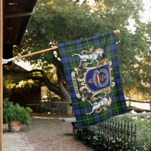Fergusson Clan Badge  Tartan Personalized House Flag