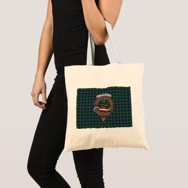 Fergusson Clan Badge Tartan Tote (Front (Product))