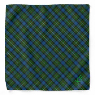 Fergusson Official Tartan with monogram / initials Bandana