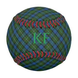 Fergusson Official Tartan with monogram / initials Baseball