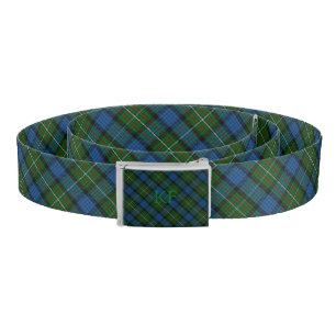 Fergusson Official Tartan with monogram / initials Belt