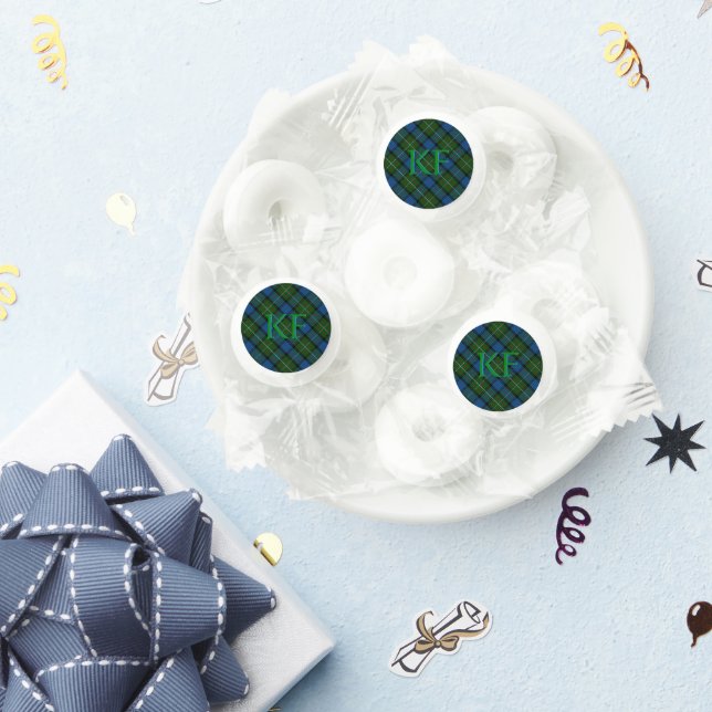 Fergusson Official Tartan with monogram / initials Life Saver® Mints (Party)
