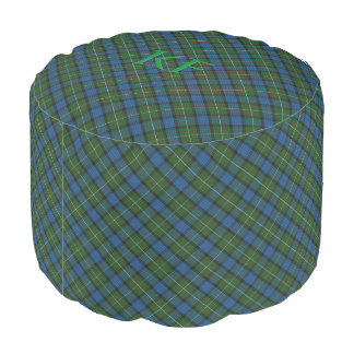 Fergusson Official Tartan with monogram / initials Pouf