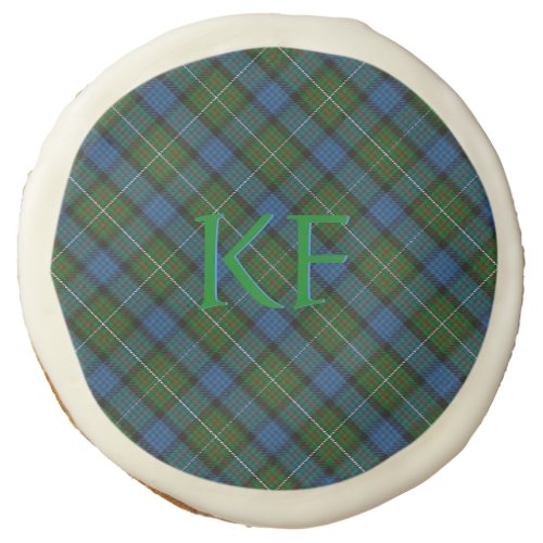 Fergusson Official Tartan with monogram / initials Sugar Cookie
