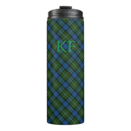 Fergusson Official Tartan with monogram / initials Thermal Tumbler