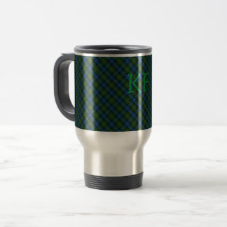 Fergusson Official Tartan with monogram / initials Travel Mug