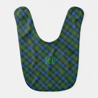 Fergusson Official Tartan with monogram / name Baby Bib