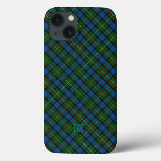 Fergusson Official Tartan with monogram / name iPhone 13 Case