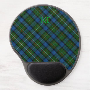 Fergusson Official Tartan with monogram / name Gel Mouse Pad