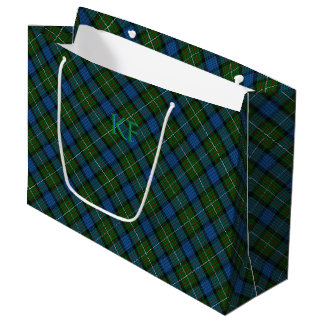 Fergusson Official Tartan with monogram / name Large Gift Bag