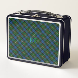 Fergusson Official Tartan with monogram / name Metal Lunch Box