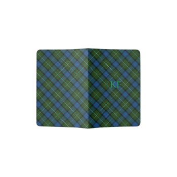 Fergusson Official Tartan With Monogram / Name Passport Holder by HightonRidley at Zazzle