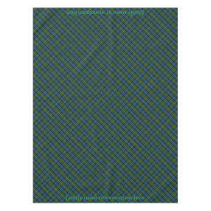 Fergusson Official Tartan with monogram / name Tablecloth