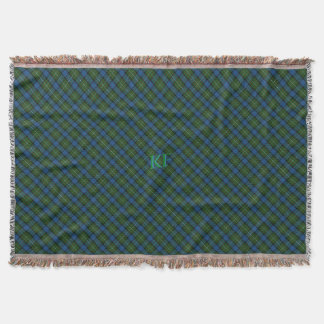Fergusson Official Tartan with monogram / name Throw Blanket