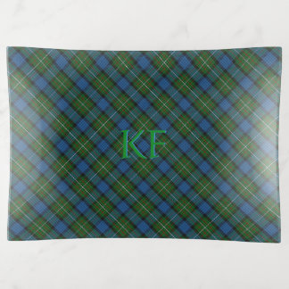 Fergusson Official Tartan with monogram / name Trinket Tray