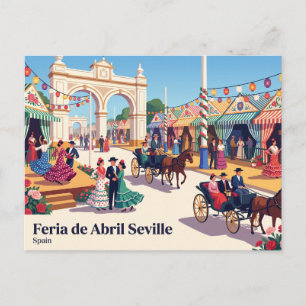 Feria de Abril Seville Spain Postcard