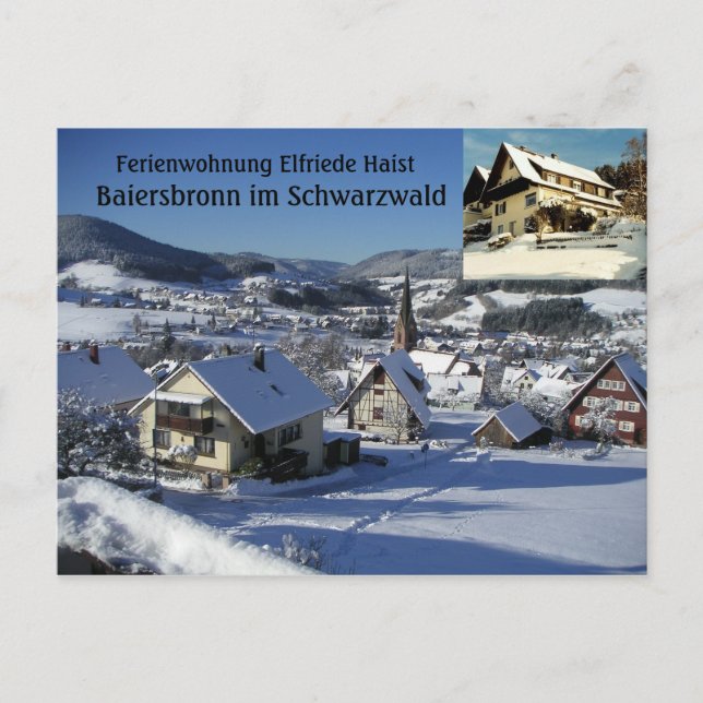 Ferienwohnung Elfriede Haist - Snow Postcard (Front)