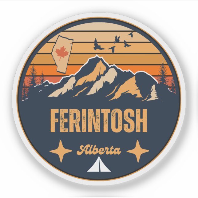 Ferintosh, Alberta Sticker (Front)