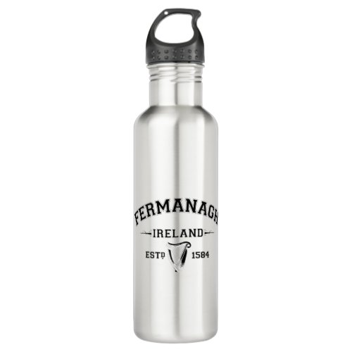 Fermanagh Ireland _ Irish Harp Stainless Steel Water Bottle