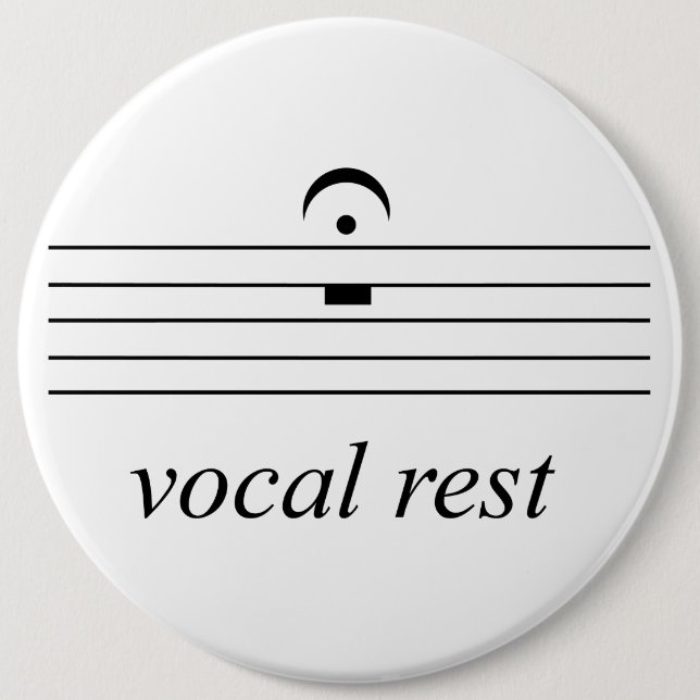 fermata rest silence vocal rest button (Front)
