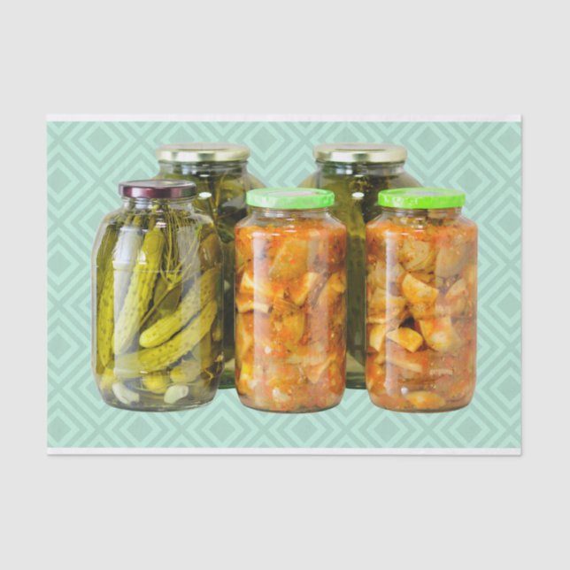 fermented vegetables in yars tissue paper (Front)