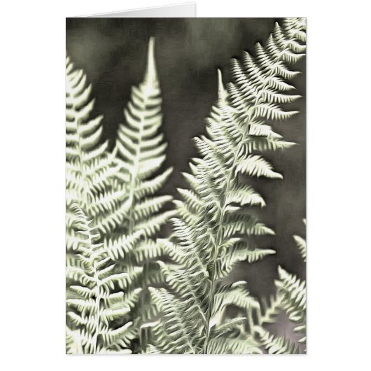 Fern Artistic Abstract Cards (Front)