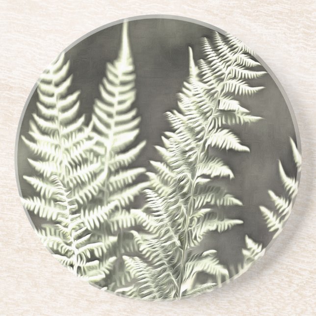 Fern Artistic Abstract Coaster (Front)