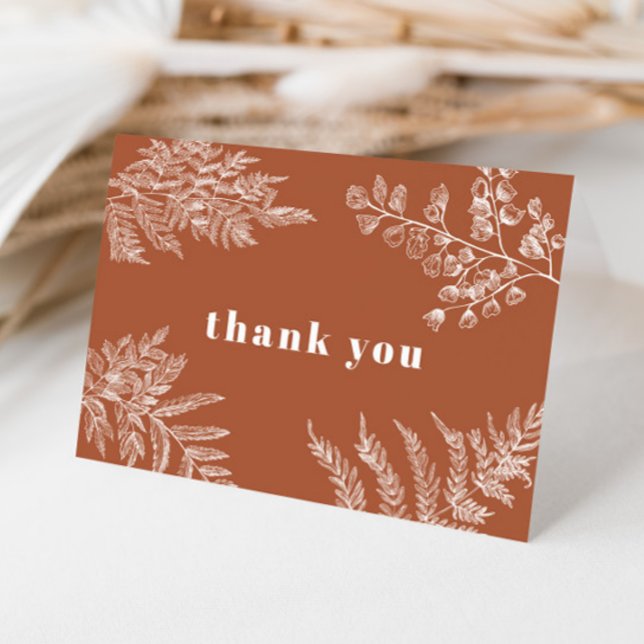 Fern Botanical Thank You card (Creator Uploaded)