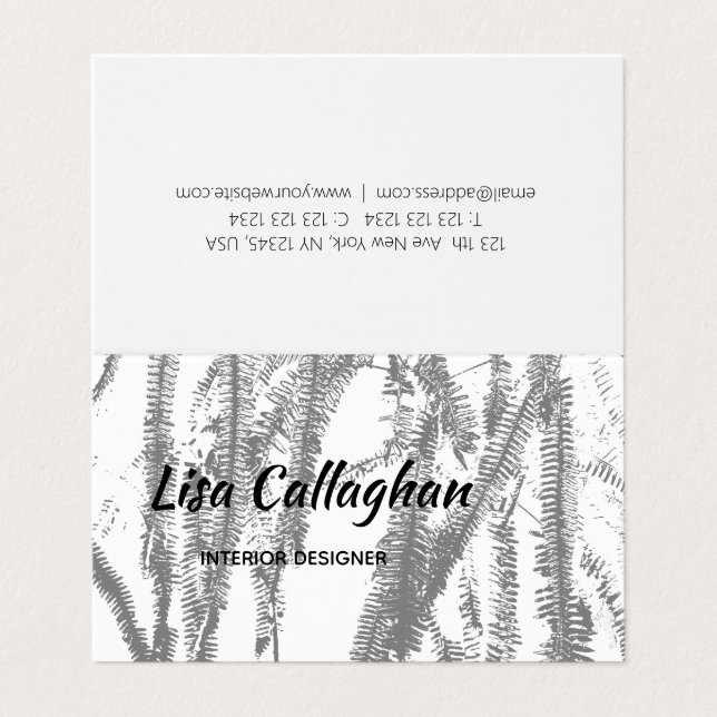 fern business card (Outside Unfolded)