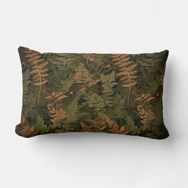 Fern Camouflage Suit Lumbar Pillow (Front)