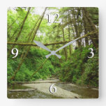 Fern Canyon I at Redwood National Park Square Wall Clock