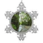 Fern Canyon II at Redwood National Park Snowflake Pewter Christmas Ornament