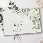 Fern Eucalyptus Greenery Foliage Bridal Shower Guest Book<br><div class="desc">If you need any further customisation please feel free to message me on yellowfebstudio@gmail.com.</div>