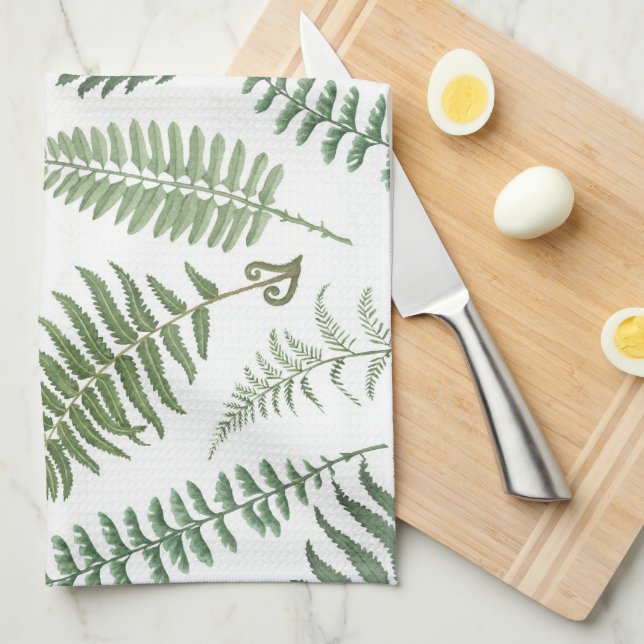 Fern Frenzy Kitchen Towel (Quarter Fold)