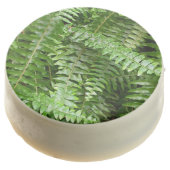 Fern Fronds I Green Nature Chocolate Covered Oreo (Angled)