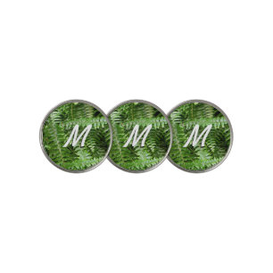 Fern Fronds I Green Nature Golf Ball Marker