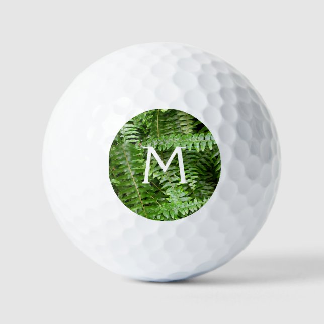 Fern Fronds I Green Nature Golf Balls (Front)